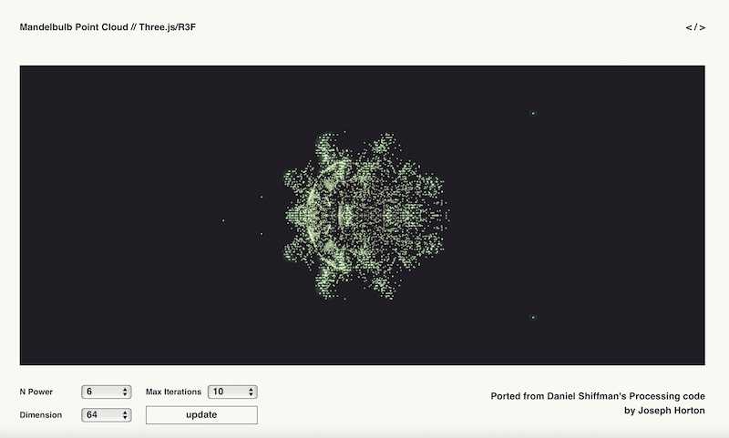 Three.js (React) Mandelbulb Port using Web Worker