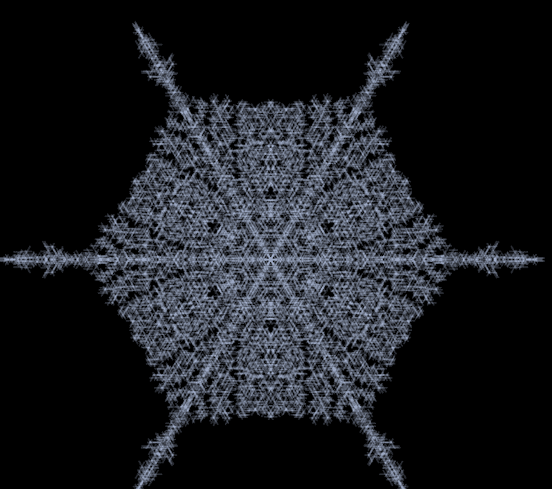 Brownian Crystal Snowflake