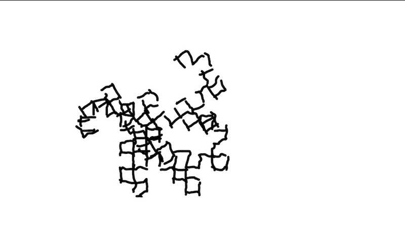 "Dragon curve noise variation" code example