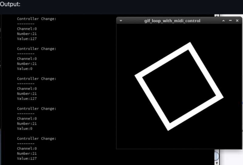 MIDI controlled gif loop